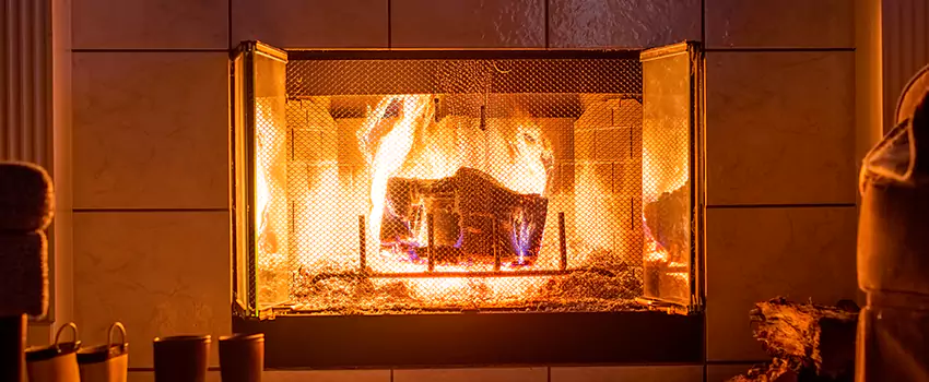 Mendota Hearth Landscape Fireplace Installation in Springfield, Illinois