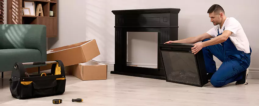 Old Rusted Metal Fireplace Repair And Replacement in Springfield, IL