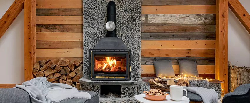 Thelin Hearth Products Direct Vent Gas Stove Fireplace Inspection in Springfield, Illinois